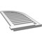 Ekena Millwork Quarter Round Top Right Surface Mount PVC Gable Vent w/ 2"W x 2"P Brickmould Sill Frame, 18"W x 38"H GVPQR18X3803SF - alternate 3